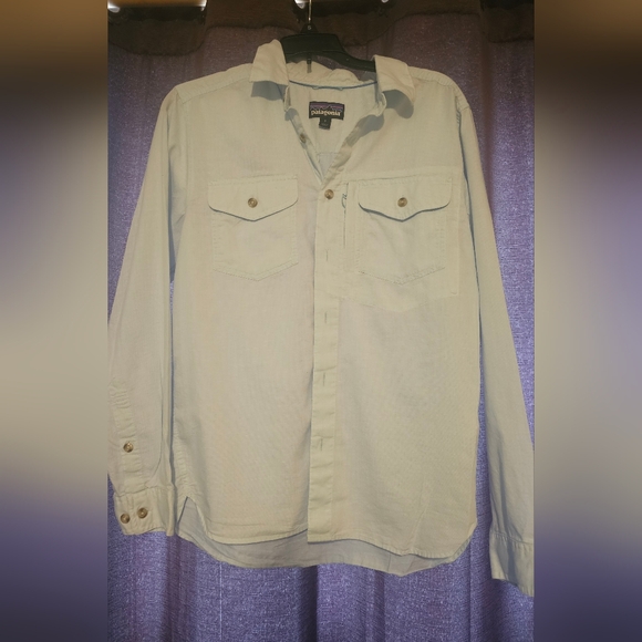 Patagonia Men's Casual Light Blue Worn Wear - Picture 6 of 11